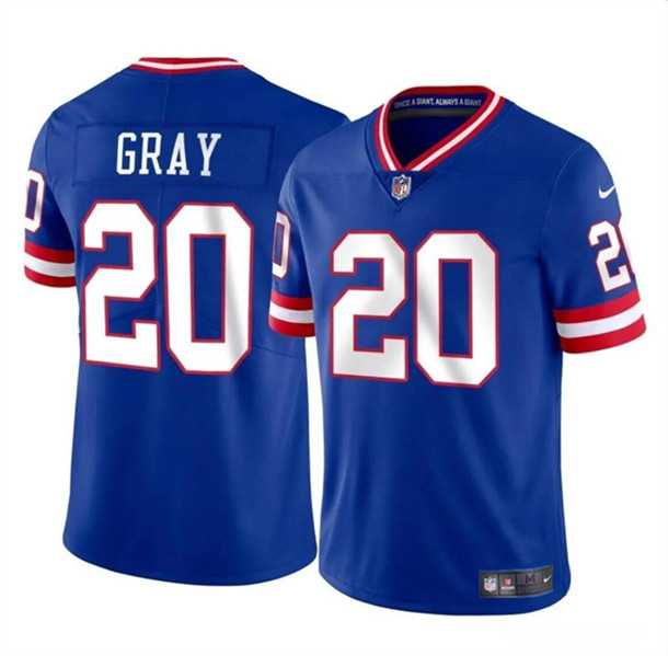 Men & Women & Youth New York Giants #20 Eric Gray Royal Throwback Vapor Untouchable Limited Football Stitched Jersey->new york giants->NFL Jersey
